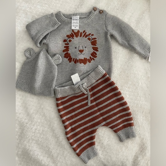 Carter's Other - Baby Boy Carter’s Just One You 2 piece Knitted Sweater Outfit Set